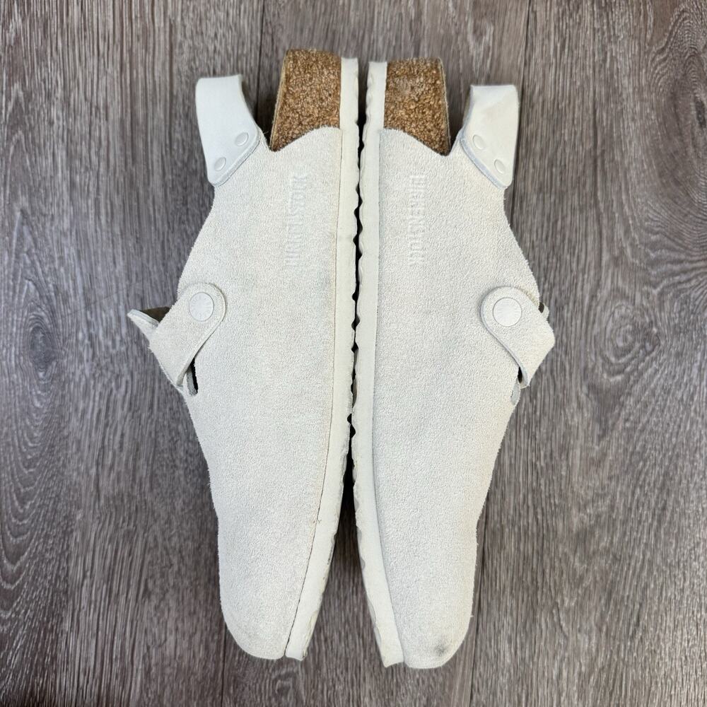 Birkenstock Tokio Suede Antique White Size 43 EU Men’s 10 - Picture 14 of 16